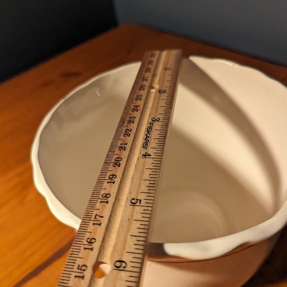 Vintage MCM Windmill Sailboat Ceramic Bowl Planter Container Blue White - Picture 4 of 9